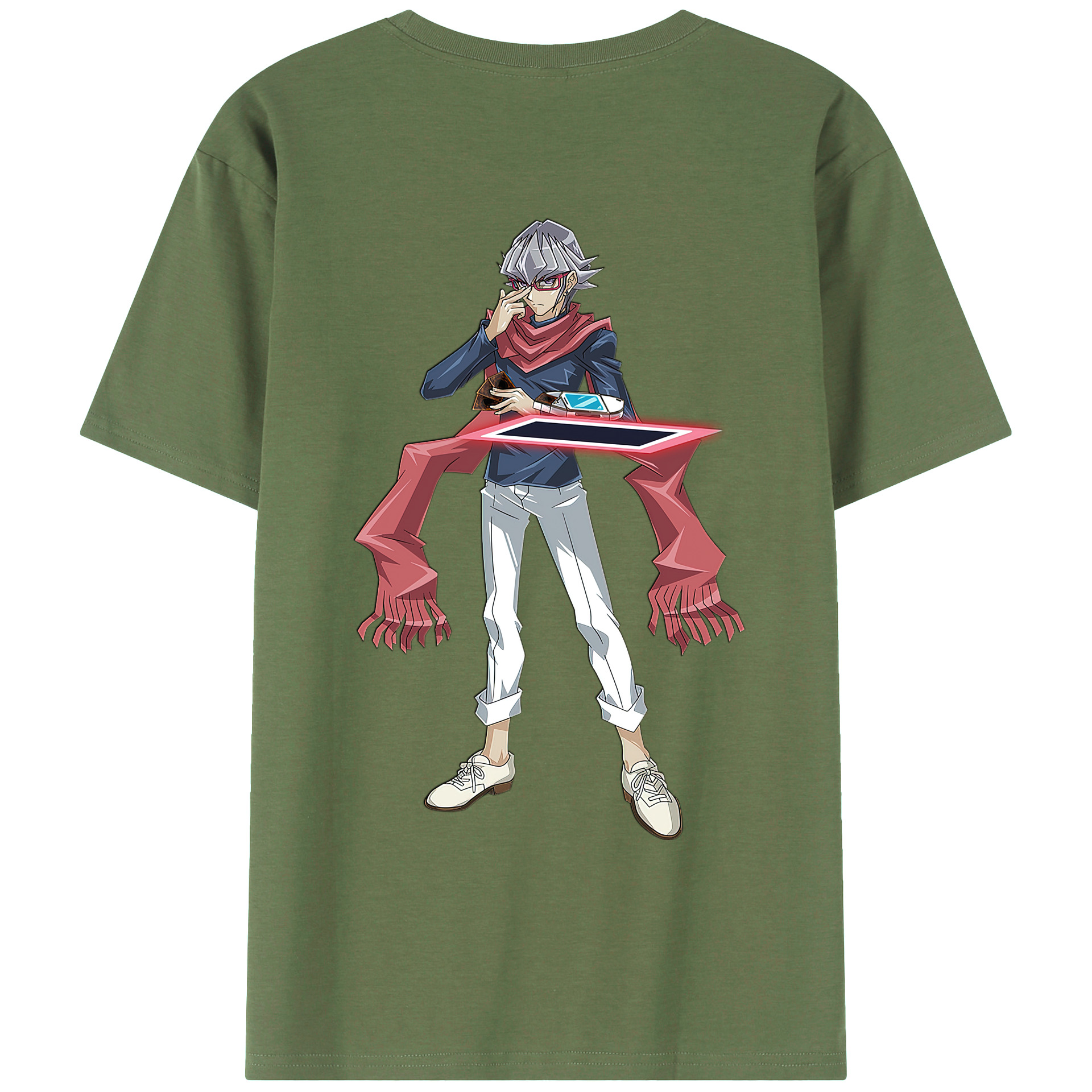 （画像用） 遊☆戯☆王 Yu-Gi-Oh! 綿100％ メンズ半袖Tシャツ（バックプリント） 通気性